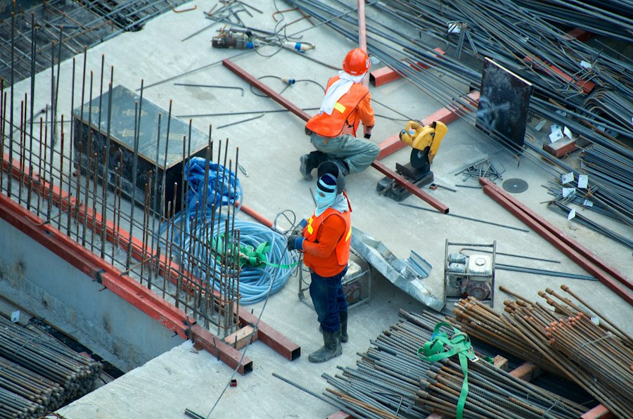 Travaux de construction avant remise en état